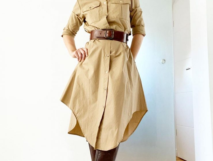 Der breite Gürtel für die Taille